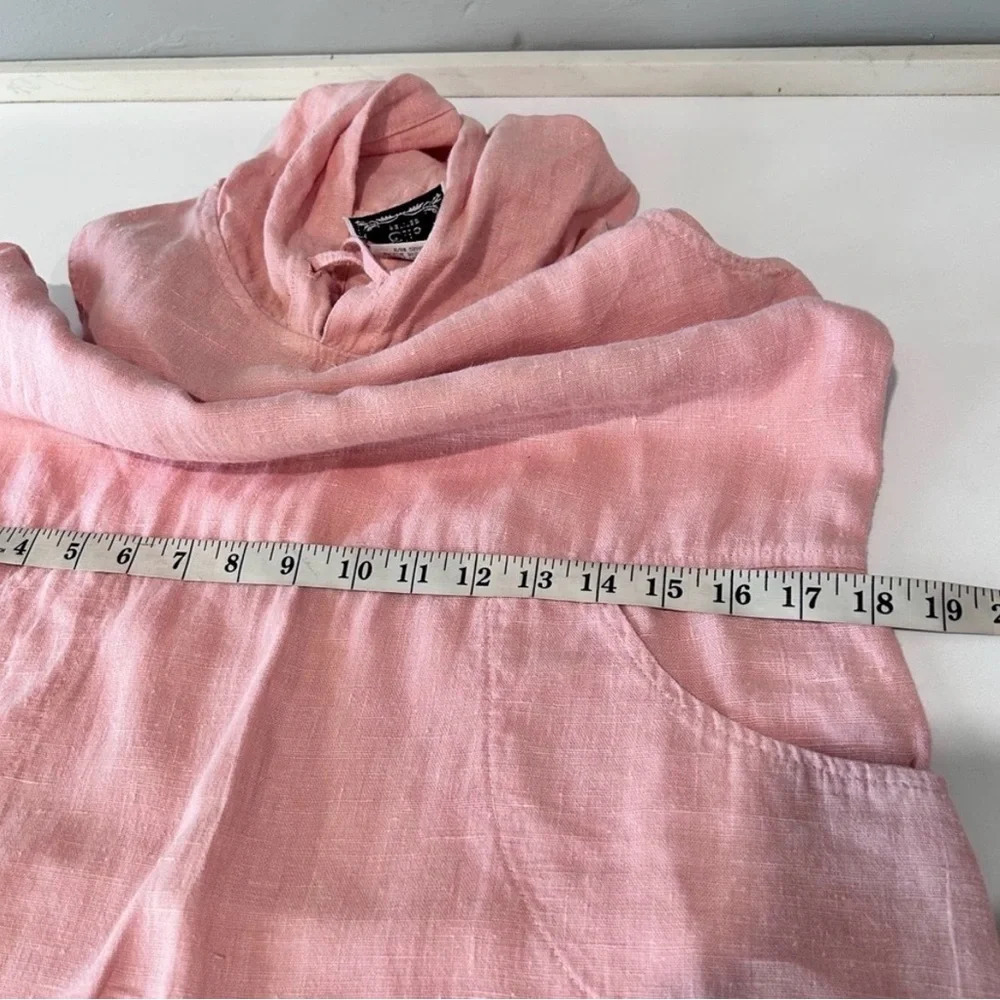 dressing clio Peach Hooded Linen Sleeveless Maxi Dress Swim Coverup Dress - Picture 13 of 16